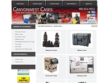 Tablet Screenshot of canyonwestcases.com